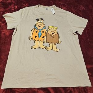 Men's Beige Graphic T-Shirt